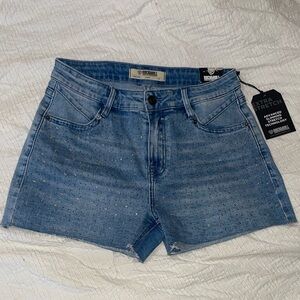 Rock & Roll Cowgirl Denim bling studded Shorts